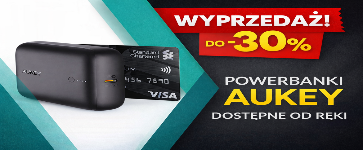 Powerbanki AUKEY w mega cenach – tylko teraz, tylko online!