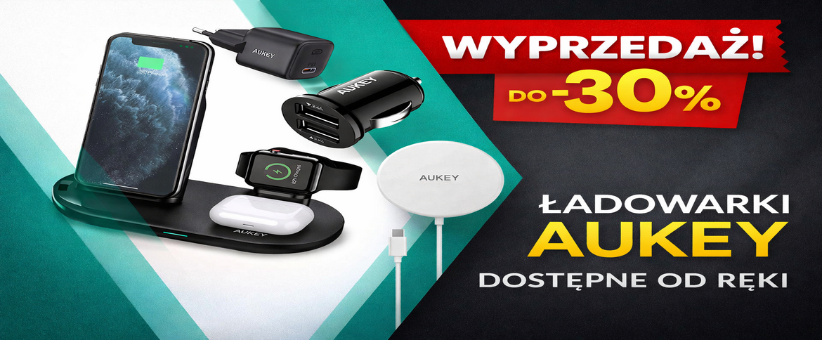 Twoje urządzenia, zawsze gotowe – wyprzedaż ładowarek AUKEY!