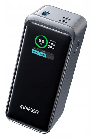Powerbank Anker 735 Prime (A1336011) 20000mAh 200W Srebrny USB-A  2x USB-C