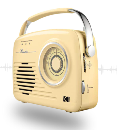 Retro Radio Kodak RR-7302 Bluetooth AUX USB AM FM Styl Vintage Przenośne