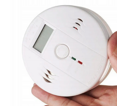 CZUJNIK CZADU DETEKTOR TLENKU WĘGLA GAZU CO WYŚWIETLACZ LCD WYKRYWACZ