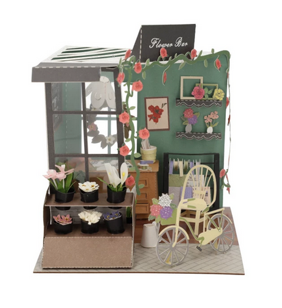 DIY MINIATUROWY DOMEK - KWIACIARNIA | DIY | Puzzle 3D