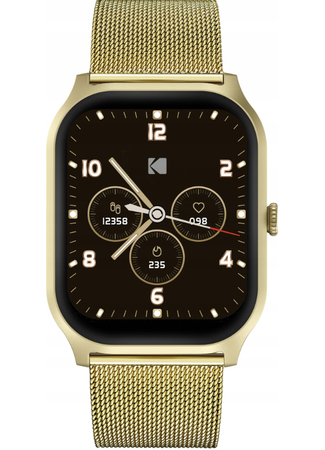 Smartwatch KODAK SW-7224 Złoty GPS Pulsometr Pulsoksymetr Android iOS