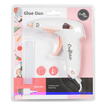 PISTOLET DO KLEJU NA GORĄCO WKŁADY 7 mm 5W KLEJARKA + KLEJ