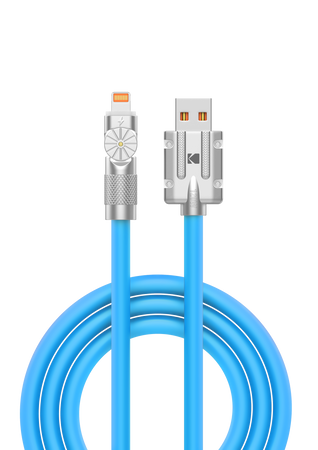 Kodak USBC-5912 – Kabel USB-A do Lightning, 2m, obrotowa końcówka, trwały, niebieski