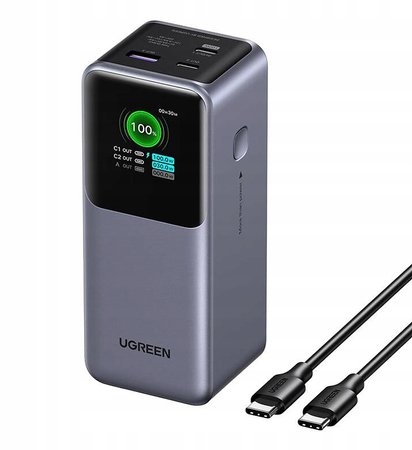 UGREEN Nexode Powerbank 20000mAh 2x USB-C PD 3.1 USB 130W Z Wyświetlaczem