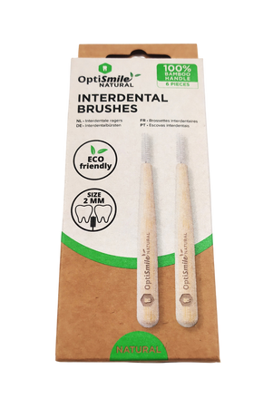 CZYŚCIKI SZCZOTECZKI MIĘDZYZĘBOWE BAMBUSOWE CZYŚCIK DO ZĘBÓW 6SZT 2MM
