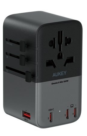 Ładowarka turystyczna AUKEY PA-TA09A GaN 100W USB