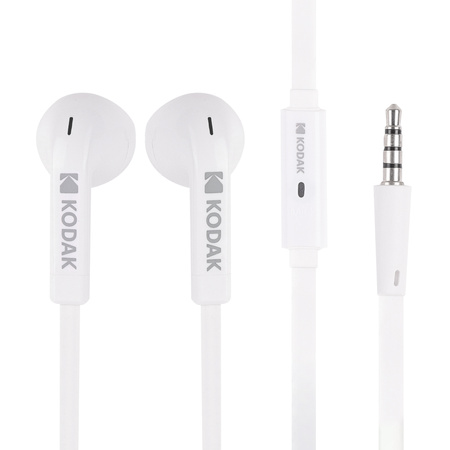 KODAK WE-1104 Słuchawki przewodowe Stereo In-Ear z mikrofonem Białe