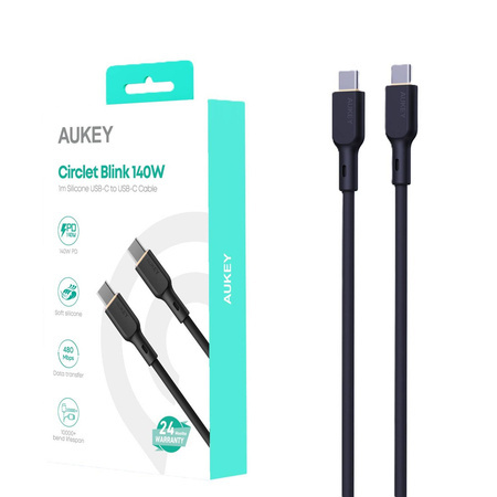 Przewód AUKEY CB-SCC142 USB-C USB-C 1.8M 140W