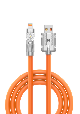 Kodak USBC-5912 – Kabel USB-A do Lightning, 2m, obrotowa końcówka, TPE+Zinc